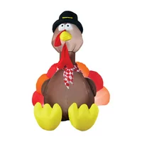 Northlight 4 ft. Inflatable Thanksgiving Turkey Outdoor Decoration