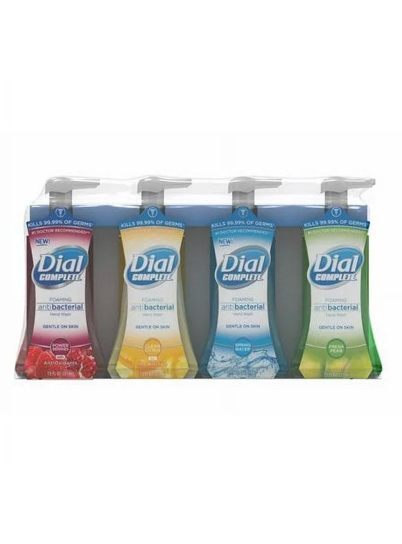 Dial Complete Foaming Antibacterial Hand Wash in Assorted Scents, 4 pk./7.5 oz.