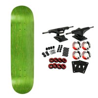 moose complete skateboard stained green 7.75" black/white