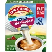 Land O Lakes Mini Moo's Half & Half Creamer Singles, 24 Count