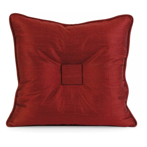 IMAX Corporation IK Paola Thai Silk Decorative Pillow in Red