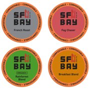 SF Bay Coffee Variety Pack 80 Ct Compostable Coffee Pods, K Cup Compatible including Keurig 2.0
