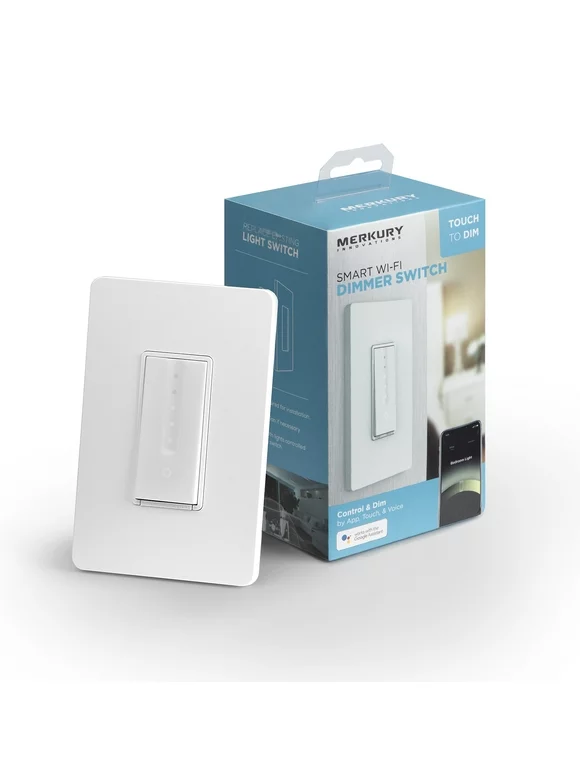 Merkury Innovations Smart Dimmer Switch, Requires 2.4Ghz Wifi