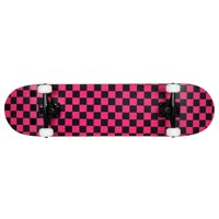Krown Skateboard Rookie Checker Black/Pink Complete