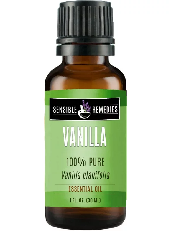 Sensible Remedies Vanilla 100% Therapeutic Grade Essential Oil, 30 mL (1 fl oz)
