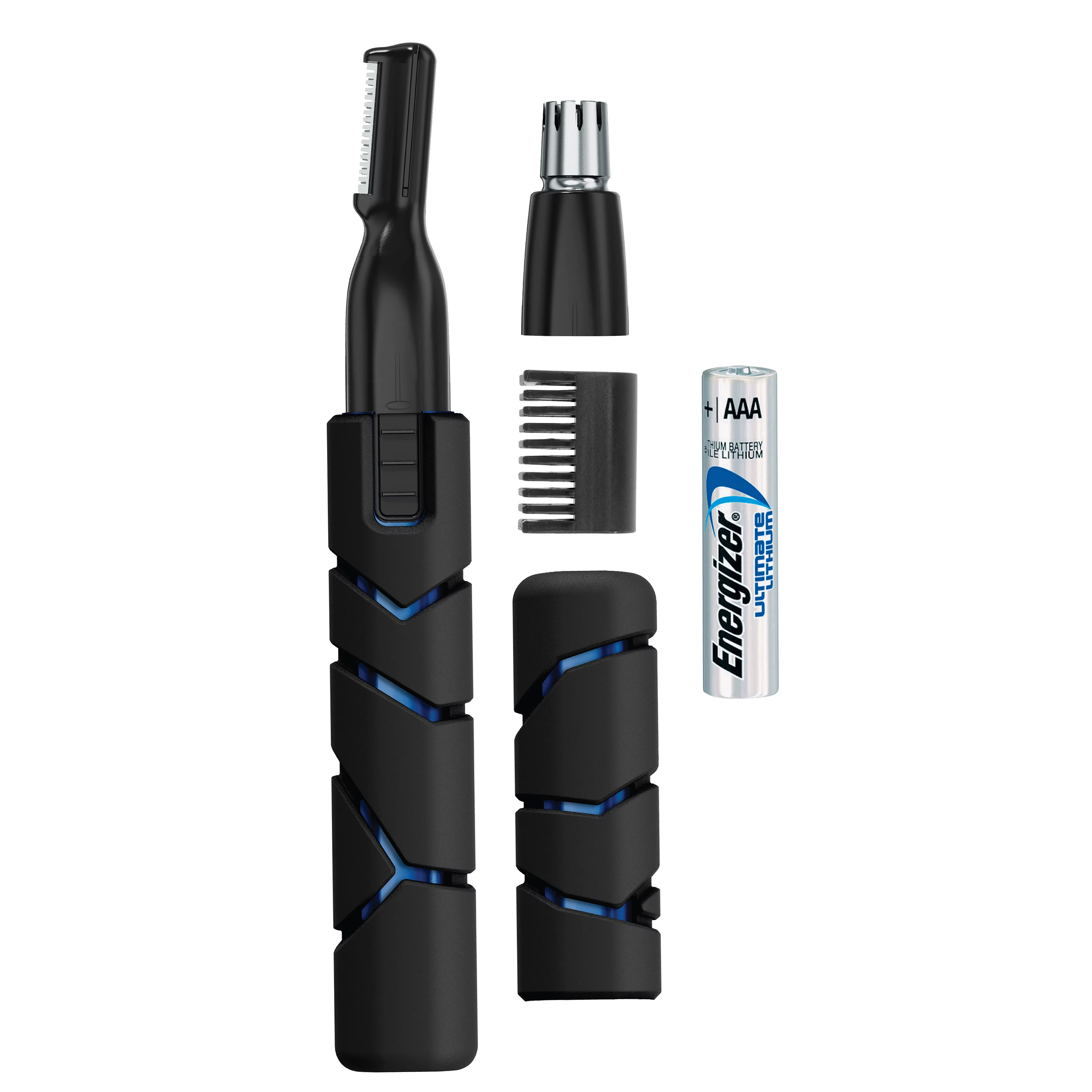 Wahl Micro Groomsman Men's Lithium Powered Pen Trimmer, Black/Blue 5640-4701