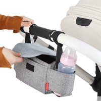 Parents Stroller Organizer Bag - Fits All Baby Stroller Models, Multifunction Large Capacity Stroller Organizer Bag for Carrying Bottles, Diapers, Toys and Snacks Black