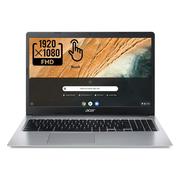 Acer Chromebook 315, 15.6" Full HD 1080p IPS Touchscreen Display, Intel Celeron N4020, 4GB LPDDR4, 64GB eMMC, CB315-3HT-C6XF (Google Classroom Ready)
