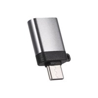 Type-C Adapter Type-C Male to USB3.0 Female OTG Connector Converter Plug and Play Support Mobile Phone Tablet Grey