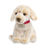 FAO Schwarz 1005982 Golden Labrador Puppy Dog Toy Plush, Ultra Soft & Snuggly Doll for Creative & Imagination Play, 10", Brown, Pack of 1