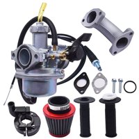 Fit for Honda CRF70F XR70R ED-1022 Carburetor Carb with Throttle Cable Handle Bar Intake Manifold Air Filter