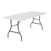 (2-Pack) Cosco 6 Foot Centerfold Folding Table, White
