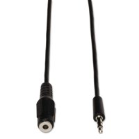 Tripplite 3.5mm Mini Stereo Audio Extension Cable For Speakers And Headphones (m/f), 6 Ft.