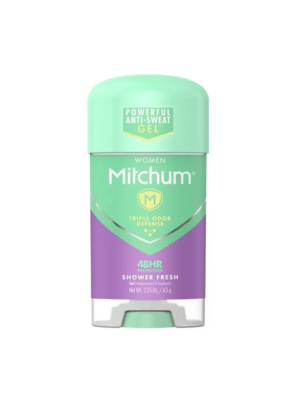 Mitchum Women Gel Antiperspirant Deodorant, 48 Hour Sweat + Odor Protection, Shower Fresh, 2.25 oz
