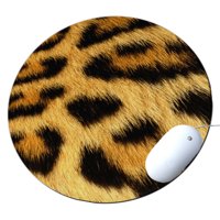 KuzmarK Round Mousepad / Hot Pad / Trivet - Leopard