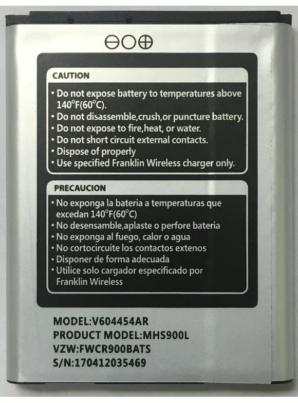 Franklin Wireless V604454AR | Replacement Battery | for Verizon Ellipsis Jetpack MHS900L