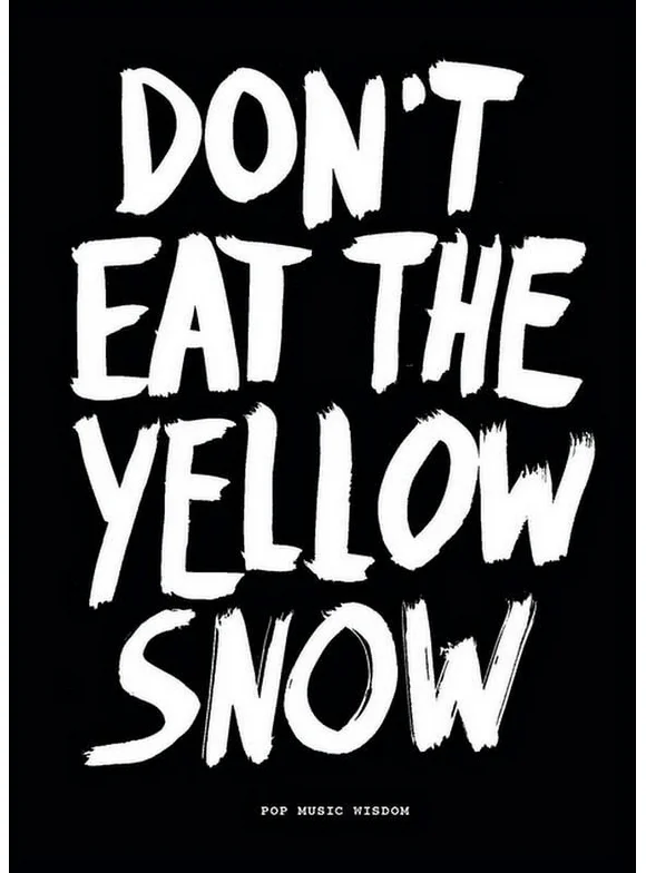 Pop Music Wisdom: Don't Eat the Yellow Snow: Pop Music Wisdom (Paperback)