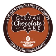 German Chocolate Cake Single Cup Coffee Christopher Bean Coffee K Cup, For Keurig Brewers (18 Count Box)
