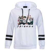KABOER Fashion Women Men Japan Anime My Hero Academia Cool Characters Print Long Sleeve Hoodie My Hero Academia Casual Trendy Hooded Sweatshirt Friends Letter Print Cozy Pullover Tops