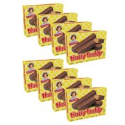 Little Debbie Nutty Buddy Wafer Bars, 8 Boxes of Twin Wrapped Wafers with Peanut Butter