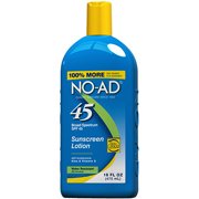 NO AD SPF 45 Sunscreen Lotion, 16 fl oz