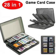 28-in-1 Game Card Case Holder Cartridge Storage Solution Box for Nintendo NEW 3DS / 3DS / DSi / DSi XL / DSi LL / DS / DS Lite(Black)