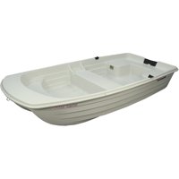 Sun Dolphin Water Tender 9.4' Dinghy Portable Row Boat, Cloud White