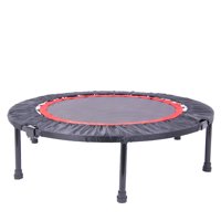 40 Inch Mini Exercise Trampoline with Safety Pad Adults Kids Indoor Fitness Foldable Trampoline