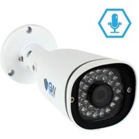 GW Security 5 Megapixel HD 1920P 3.6mm Wide Angle Weatherproof Security Bullet IP PoE Camera Built-in Microphone, Audio Recording, Power Over Ethernet, 100ft IR Night Vision