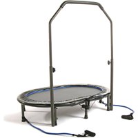 Stamina 55-Inch Trampoline In-tone Oval Jogger, with Handlebar, Black - low impact - cardio workout