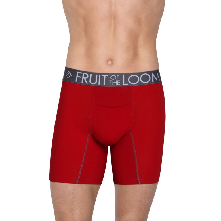 Fruit of the Loom Men's Breathable Performance Boxer Briefs, 3