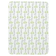 Personalized Elephant Parade Baby Blanket - Green