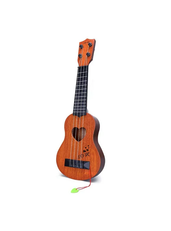 Clearance Ukulele Simulation Guitar Musical Instruments Toy Early Education Development Birthday Gifts For Kids Boys Girls