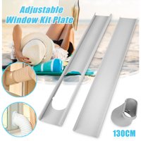 2Pcs Window Slide Kit Plate + Window Adaptor For Portable Air Conditioner Exhaust Hose
