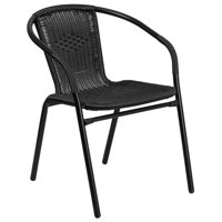 Flash Furniture Rattan Indoor-Outdoor Restaurant Stack Chair, Multiple Colors