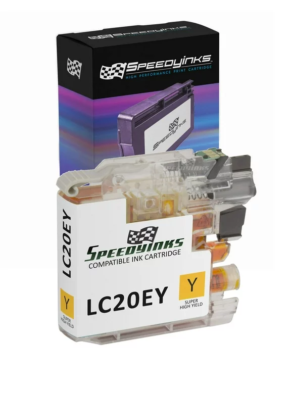 Speedy Inks Compatible Ink Cartridge Replacement for Brother LC20EY Super High Yield (Yellow)