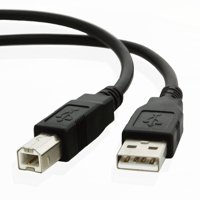 EpicDealz Hi-Speed USB 2.0 A to B Universal Printer Cable (6 Feet) HP Canon Black