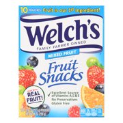 Welch's Mixed Fruit Snacks Pouches, 0.9 Oz., 10 Count