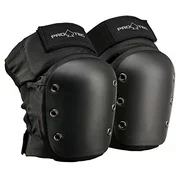 Pro-Tec Street Knee Pad Protective Gear Set for Skating and Biking, Medium, Black