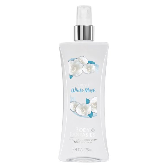 Body Fantasies Signature Fragrance Body Spray, Fresh White Musk, 8 fl oz