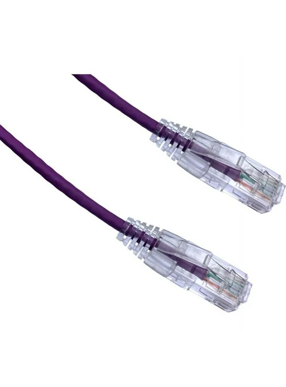 Axiom 1FT CAT6 BENDnFLEX Ultra-Thin Snagless Patch Cable 550mhz (Purple)