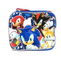 Sega Sonic the Hedgehog Team Tail, Knuckles, Shadow Insulated Blue Lunch Bag
