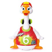 Woby Hip Hop Dancing Walking Swing Goose Musical Educational Gift Toy for 1 Year Old Toddlers Red
