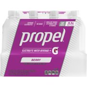 Propel Electrolyte Water, Berry, 16.9 oz Bottles, 12 Count