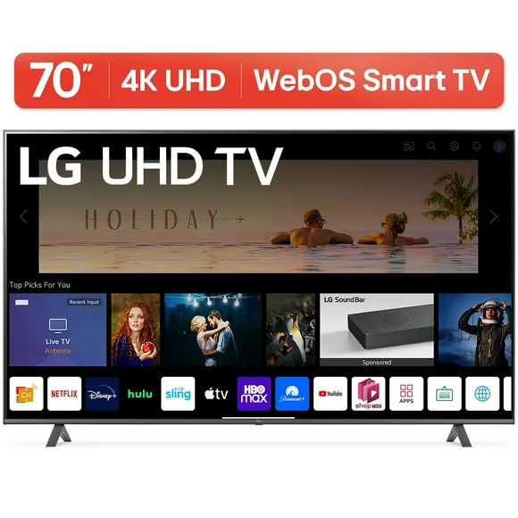 LG 70 4K UHD Smart TV 2160p webOS, 70UQ7070ZUD