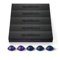 Nespresso Capsules VertuoLine, Espresso Variety Pack, Medium and Dark Roast Espresso Coffee, 50 Count Coffee Pods, Brews 1.35 oz