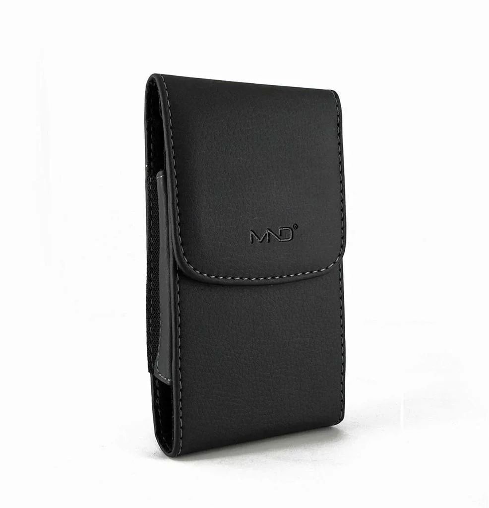 Vertical Leather Case Belt Clip Pouch Holster Sleeve for Apple iPhone 12 / 12 Pro / 11 Pro / Xs / X (Fits Phone Only or w/ a Slim Skin or Cover on)