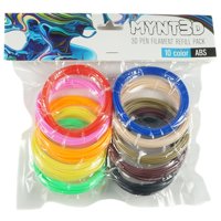 MYNT3D ABS 3D Pen Filament Refill Pack 10 Color