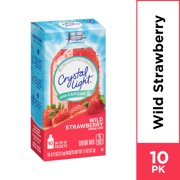 (20 Packets) Crystal Light Wild Strawberry On-The-Go Powdered Drink Mix, 0.13 OZ