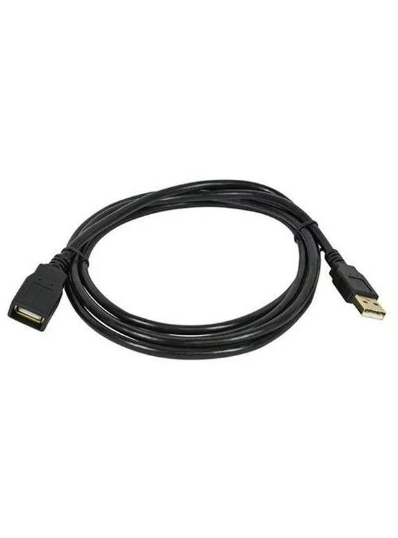 Black USB Male Connector to Female Jack Plug Cable [Electronics]